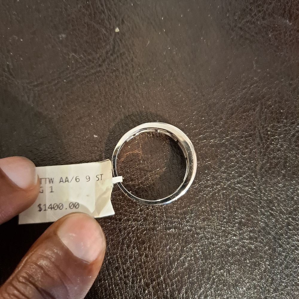 9 stone men's diamond ring.